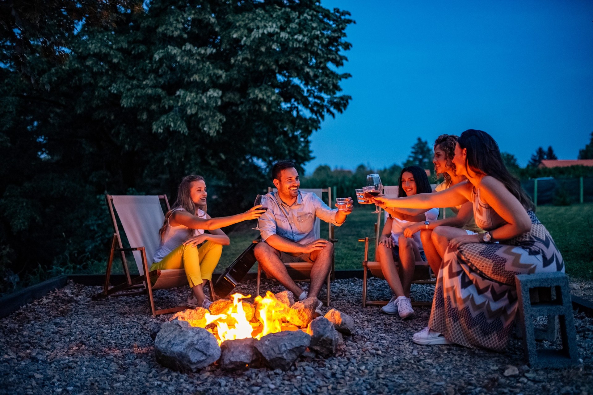 Firepit gathering